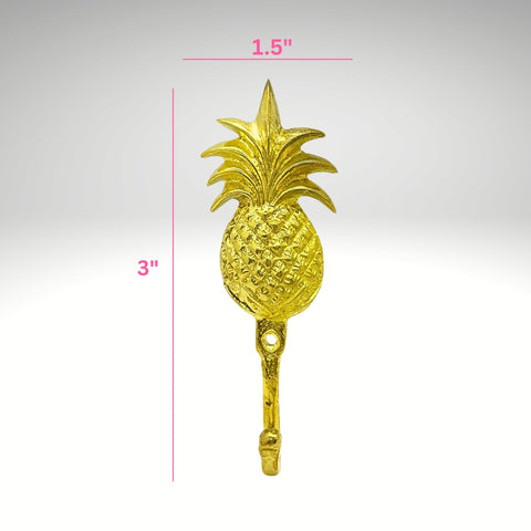 Handmade Brass Pineapple Wall Hook