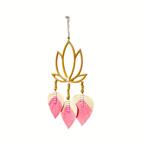 Handmade Lotus Wall Hanging