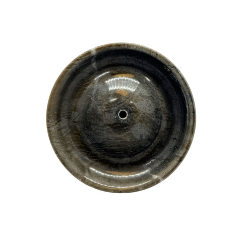 Real Stone Round Incense Holder