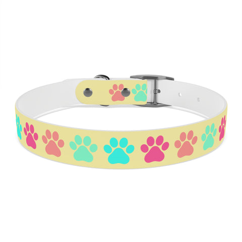 Pineapple Paw Yogi Print Dog Collar – Bright, Durable, and Perfect for Adventurous Dogs