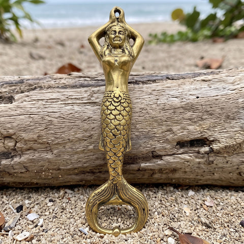 Brass Mermaid Bottle Opener