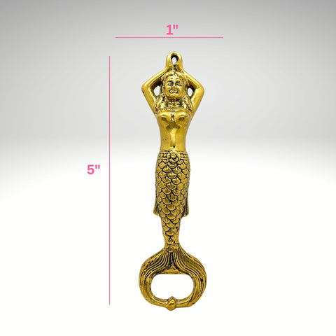 Brass Mermaid Bottle Opener
