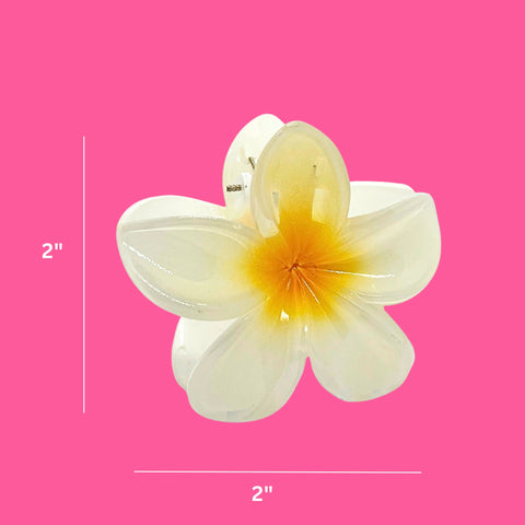 Tropical Plumeria Hair Clip