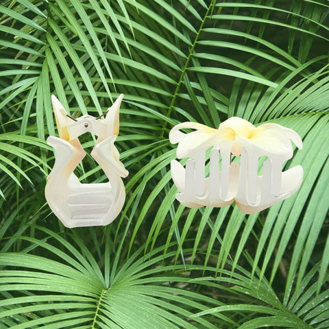 Tropical Plumeria Hair Clip