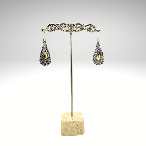 Bali PURI Gold and Silver Earrings